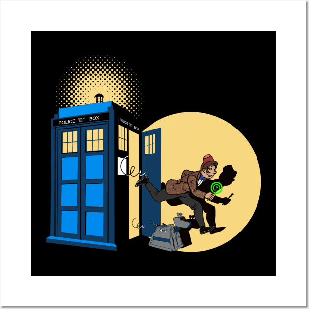 RAGGEDY TIMELORD Wall Art by KARMADESIGNER T-SHIRT SHOP